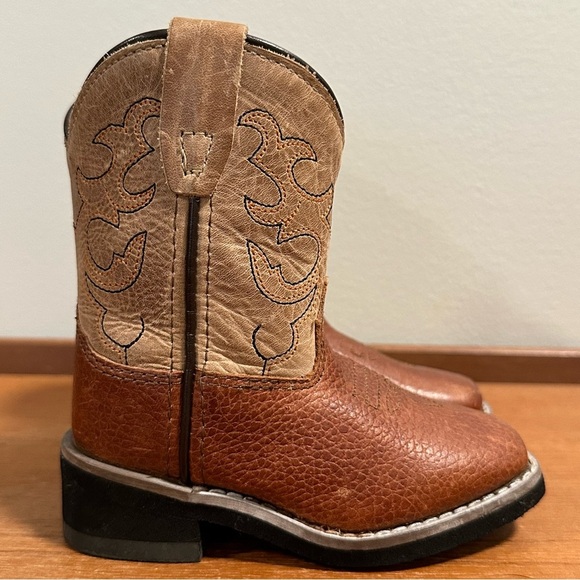 Smokey Mountain Youth Leather Cowboy Boots Size 5 - Picture 5 of 12